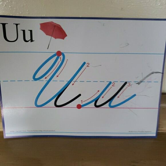 Abeka Cursive Formation Flashcards K4-K5 Complete Set Used See Pictures - Picture 6 of 7